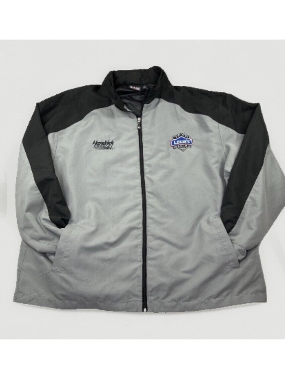 Hendrick Motorsports Mens 2XL Lowe’s Jacket Grey Knit CHASE AUTHENTICS
